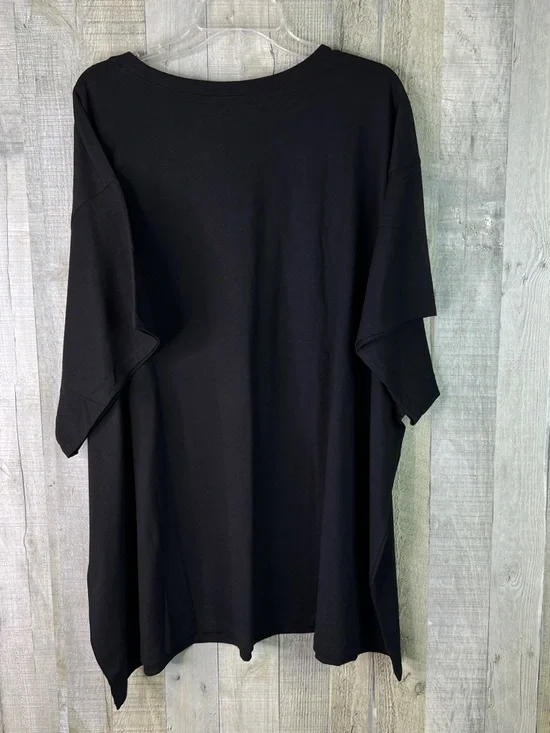 Torrid Sz 5(5X)(28)Cotton Jersey Floral Cutout Relaxed Short Sleeve Crewneck Top - Picture 4 of 11